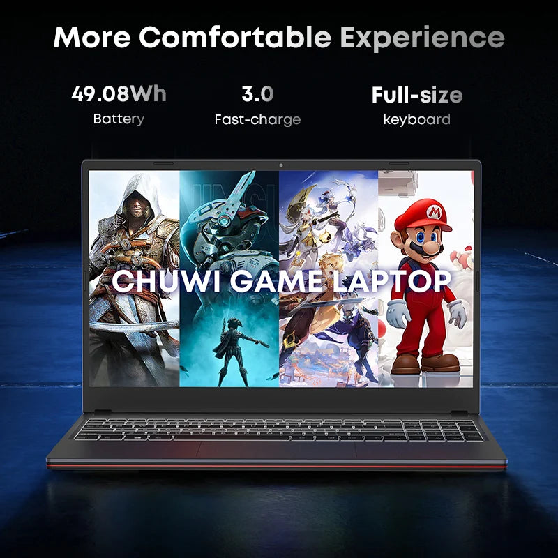 CHUWI CoreBook XPro Laptop Core i5-1235U 10 Cores Gaming Laptop 15.6" FHD Screen 16GB RAM 512GB SSD Metal Body Notebook With Fan