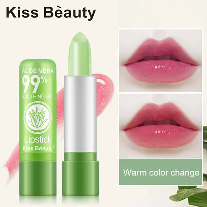 Aloe Vera Lipstick Color Changing Lip Balm Lasting Moisturizing Moisturizing Waterproof Temperature Change Lip Balm