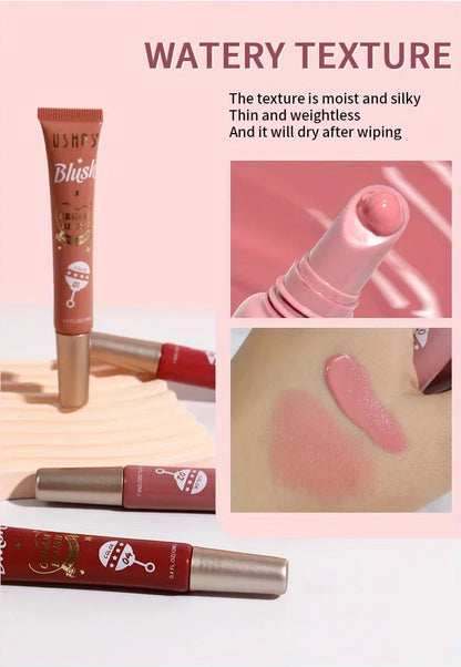 Beauty Liquid Blush Lasting Natural Liquid Contouring Face Blusher Waterproof Facial Blush Stick Soft Light Liquid Blush