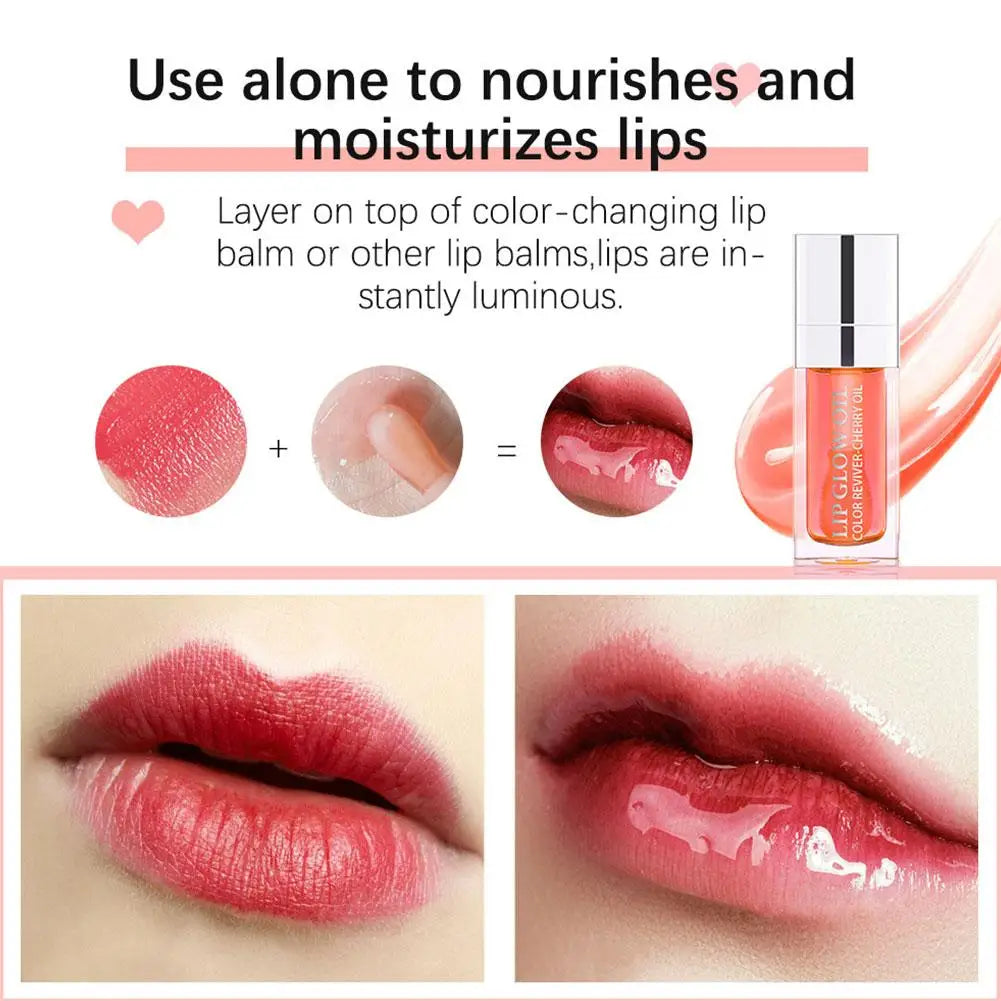 6ml Sexy Lip Oil Hydrating Plumping Lip Coat For Lipstick Lipgloss Tinted Lip Plumper Serum Bb Lips Glow Oil Treatment J3i4