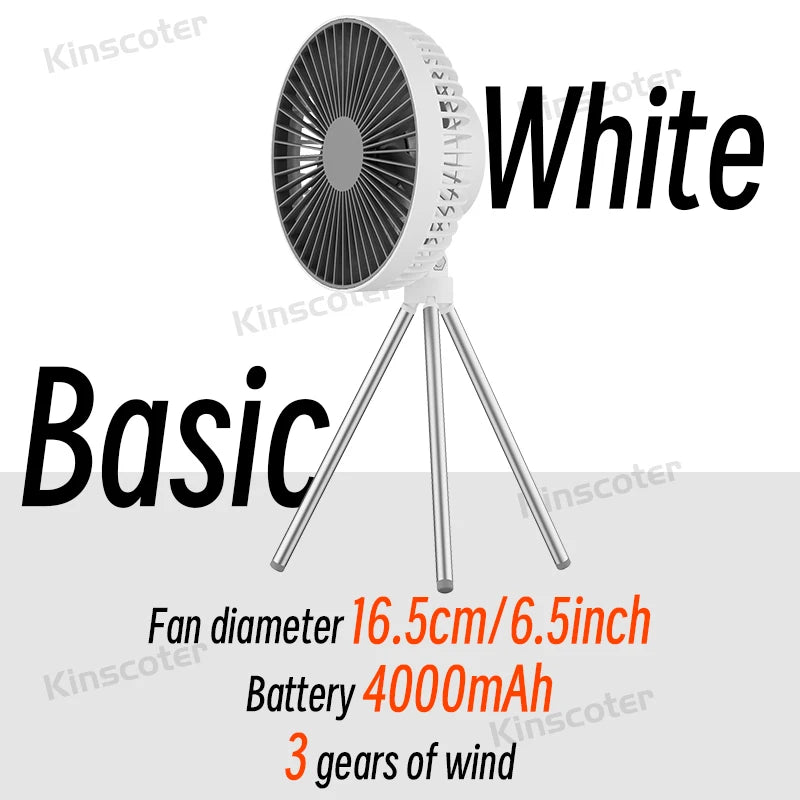 10000mAh Camping Fan Rechargeable | Grace Galeria