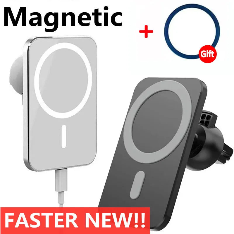 30W Magnetic Car Wireless Charger macsafe for iPhone 12 13 14 15 pro max mini Air Vent Car Phone Holder Stand Fast Car Charging