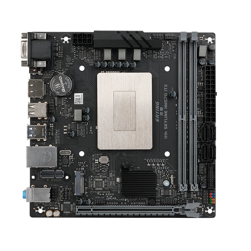 ERYING M-ITX DIY Desktops Motherboard Set with Onboard CPU Kit Interposer Core i5 11500H SRKT2 6C12T DDR4 Gaming PC Computer