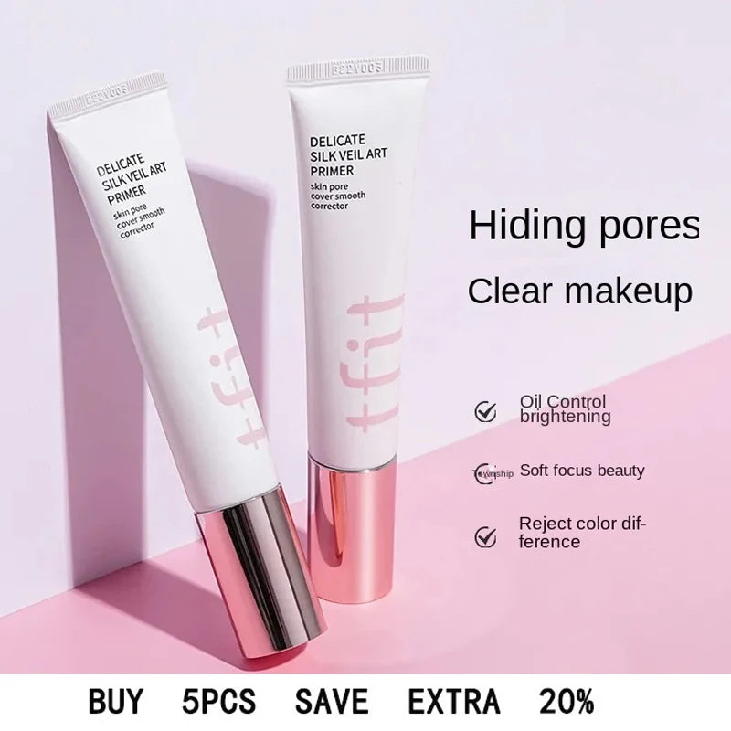 TFIT Makeup Base Face Primer Invisible Pore Light Oil-Free skin pore cover smooth corrector Concealer Primer Korea Cosmetic