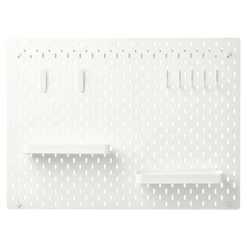 Nordic Style Plastic Pegboard Accessories Storage Case Shelf Hook Rack Wall Organizer For Garage Kitchen Bathroom Office