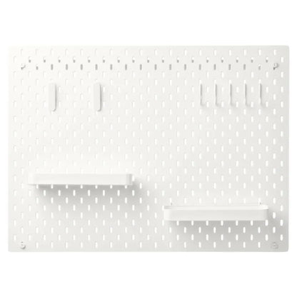 Nordic Style Plastic Pegboard Accessories Storage Case Shelf Hook Rack Wall Organizer For Garage Kitchen Bathroom Office