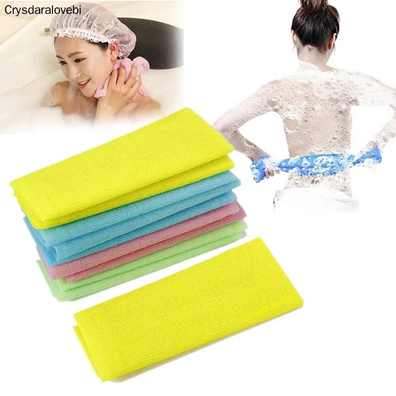 2pcs beauty skin exfoliating cloth washcloth japanese body wash towel nylon bath towel skin polishing towel  японская мочалка