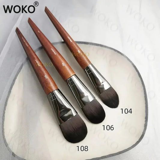 M108 106 Flat Foundation Brush  BB Cream Blender Concealer Foundation Liquid Brush Large Foundation Brush Cream Makeup Tools