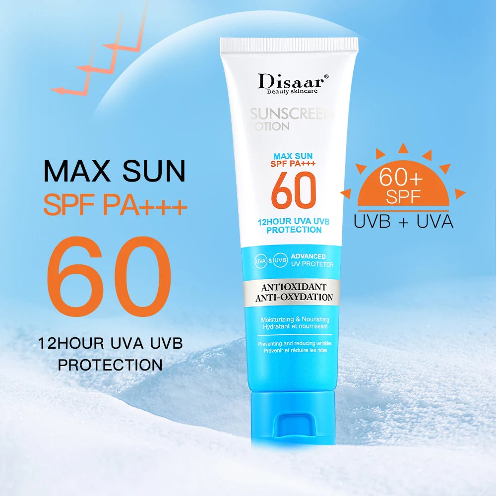 Disaar Facial Sunscreen SPF 50/60/90 UV Protective Sun Cream Moisturizing Skin Body Sunscreens Anti Sun Face Protection