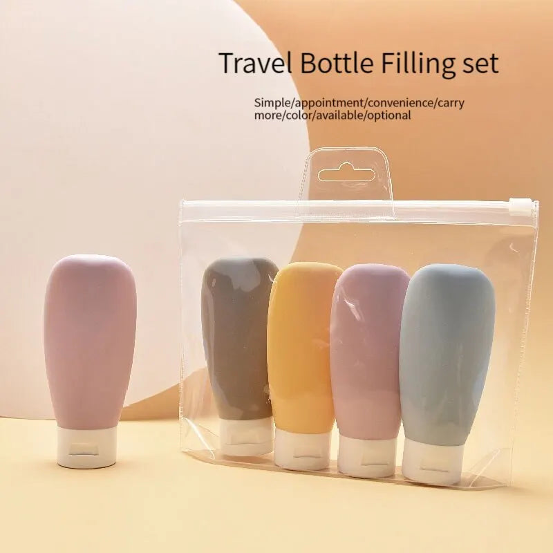 Morandi Tube Squeeze Bottle Portable Skin Care Products Dispensing Ottle Lotion Hand Cream Body Wash Travel Set Fill Empty