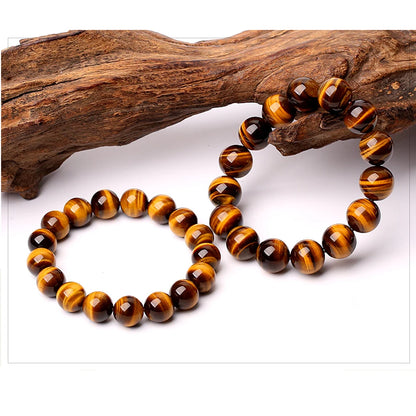 Fashion 5A Natural Tiger's eye Stone Bracelets & Bangle for Women and Men Bracelets Gift Beads Bracelets Accessories Wholesale