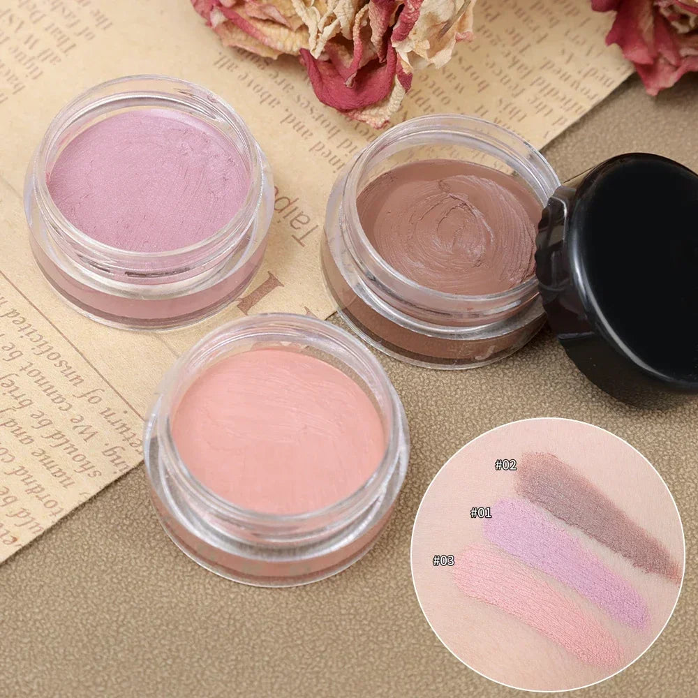 Matte Liquid Eyeshadow Cream Peach Pink Purple Blush Nude Brown Face Contour Waterproof Longlasting Eyeshadow Primer Base Makeup