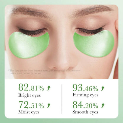 80g (60Pcs/30Pairs) Moisturizing Eye Masks Hydrating Anti-Aging Beauty Health Aloe Vera Collagen Soothing Firming Smooth Care