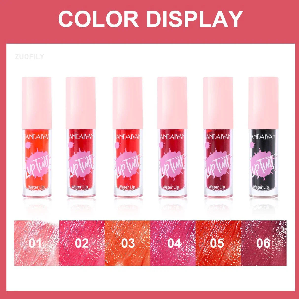 Fruit Juice Lip Tint Non-stick Cup Liquid Lipstick and Blush 2 In1 Waterproof Long Lasting Water Lip Stain Lips&cheek Makeup 1pc