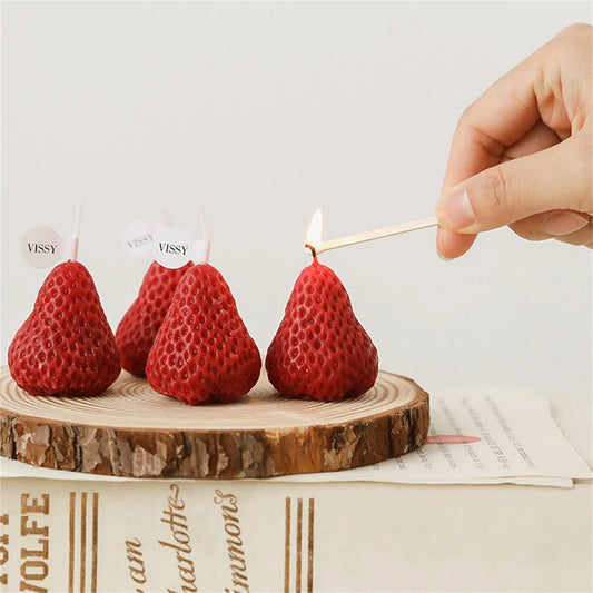 Strawberry Candles Soy Wax | Home Decorations | Grace Galeria