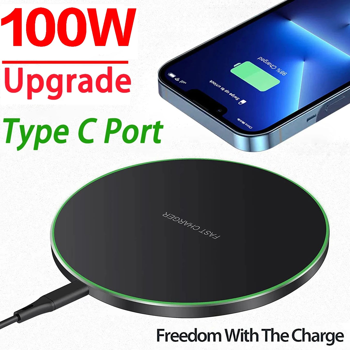 100W Wireless Charger Pad | Wireless Charging Station | Grace Galeria