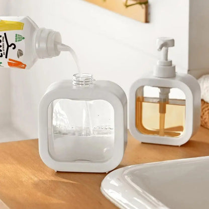 300/500ml Shampoo And Soap Dispenser kitche Soap gauge Refillable Lotion Holder Portable Bath Pump Bottle Bathroom Accessorie