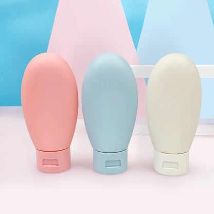 3 Pieces/Set Travel Refillable Bottle Kit Portable Essence Shampoo Body Wash Bottle Container Portable on Airplane Compact