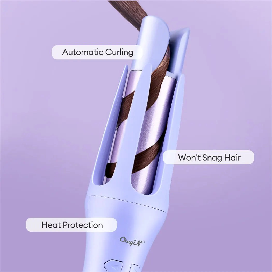 CkeyiN Automatic Hair Curler 32MM Auto Rotating Ceramic Hair Roller Professional Curling Iron Curling Wand Hair Waver