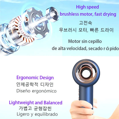 Professional  Hair Dryer Leafless Hair Dryer  Salon  Negative Ionic Blow Hair Dryers Hot/Cold Air Blow Dryer  Free Shipping