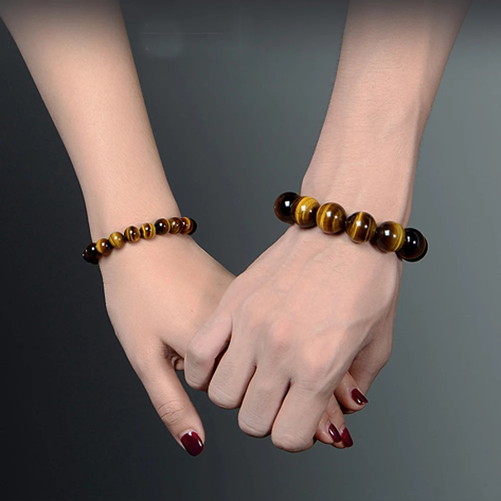 Fashion 5A Natural Tiger's eye Stone Bracelets & Bangle for Women and Men Bracelets Gift Beads Bracelets Accessories Wholesale