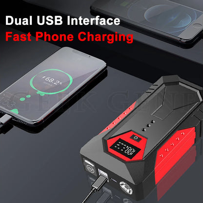 18000mAh Car Jump Starter Portable Power Bank Car Battery Booster 12V Car Starting Device for Petrol Diesel 6.0L/4.0L